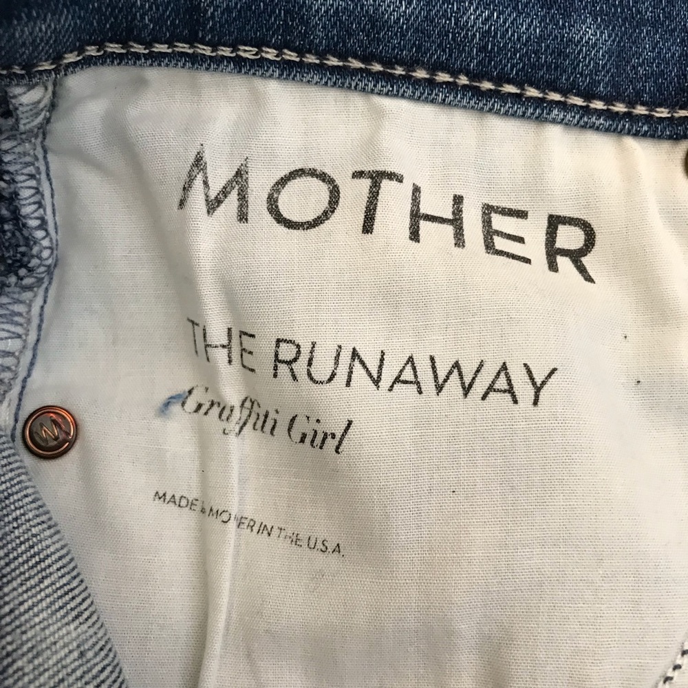 ❤️ SOLD ❤️ MOTHER THE RUNWAY GRAFFITI GIRL JEANS - Picture 7 of 8